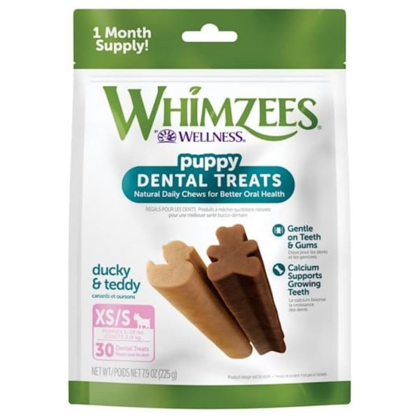 30-Count Whimzees By Wellness Puppy Natural Dental Chews