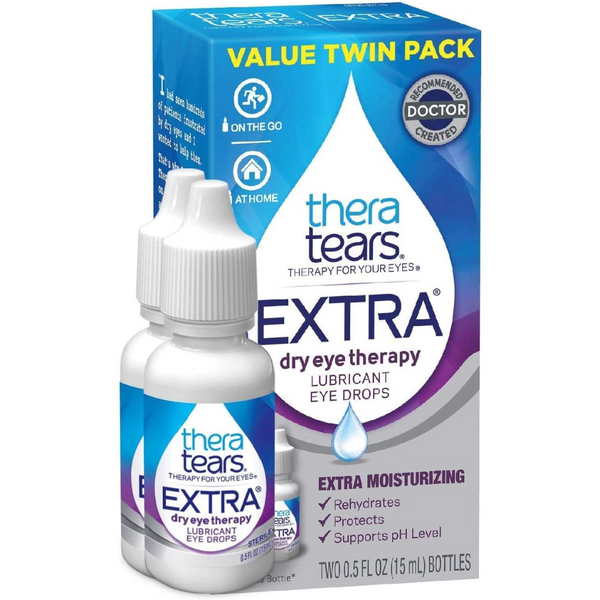 2-Count 0.5-Oz TheraTears Extra Dry Eye Therapy Lubricating Eye Drops