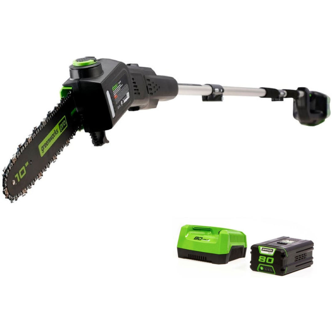 Greenworks 10" 80 Volt Cordless Brushless Pole Saw