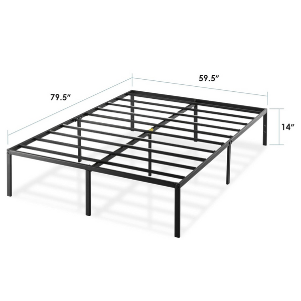 Best Price Mattress Queen Size 14" Metal Platform Beds