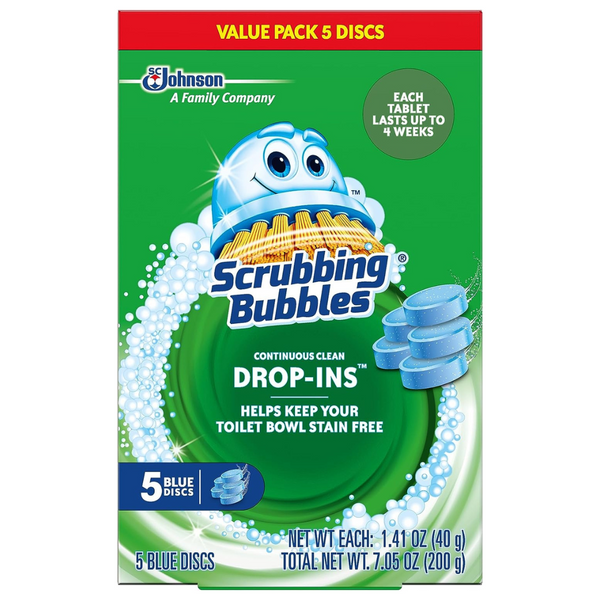 5-Count Scrubbing Bubbles Drop-Ins Toilet Cleaning Tablets