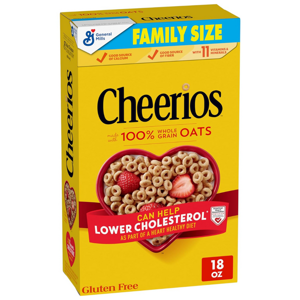 Cheerios Breakfast Cereal With Whole Grain Gluten Free Oats, 18 Oz