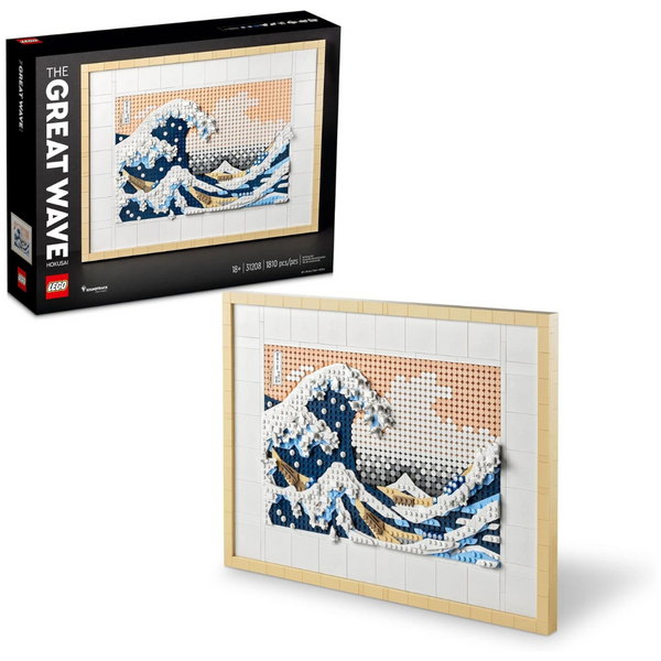 LEGO Art Hokusai The Great Wave 3D Japanese Wall Art Craft Kit (31208)