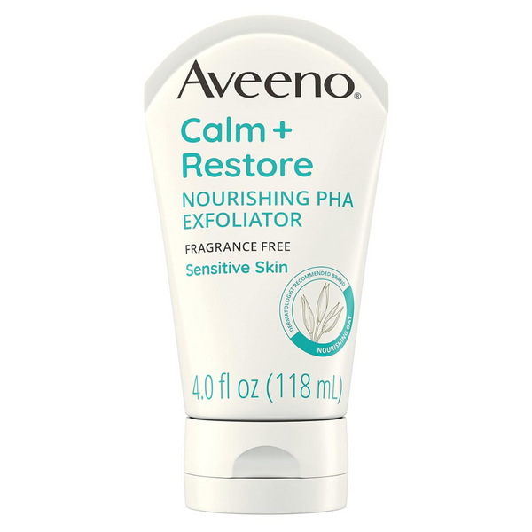 4oz Aveeno Calm + Restore Nourishing PHA Facial Exfoliator