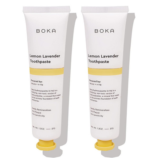 2-Pack Boka 1.3 oz Fluoride Free Travel Size Toothpaste