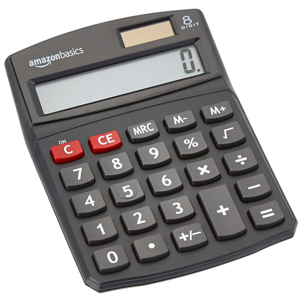 Amazon Basics LCD 8-Digit Desktop Calculator