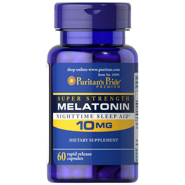 60-Count Puritan's Pride Melatonin 10mg Rapid Release Capsules