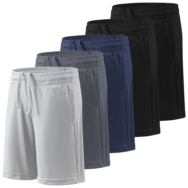 5-Pack Balennz Youth Quick Dry Basketball Athletic Boy's Shorts Shorts