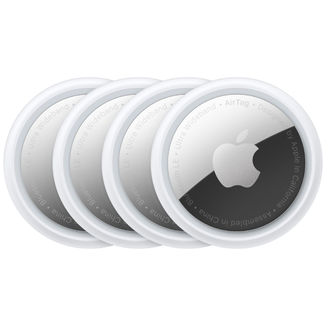 4-Pack Apple AirTags Sleek Tracking Devices (MX542LL/A, 2024)