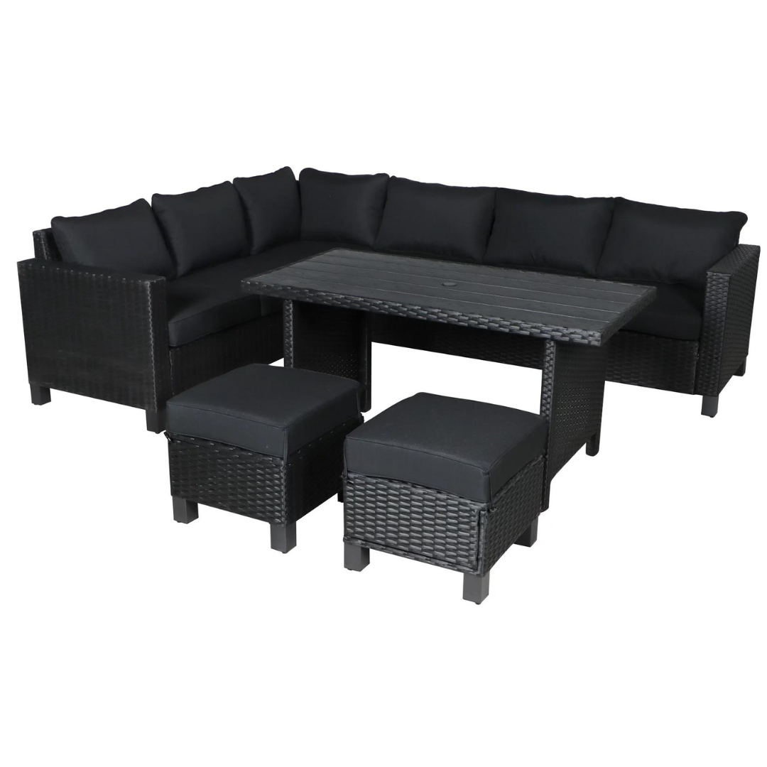 Better Homes & Gardens Brookbury 5-Piece Wicker Sectional Dining Set