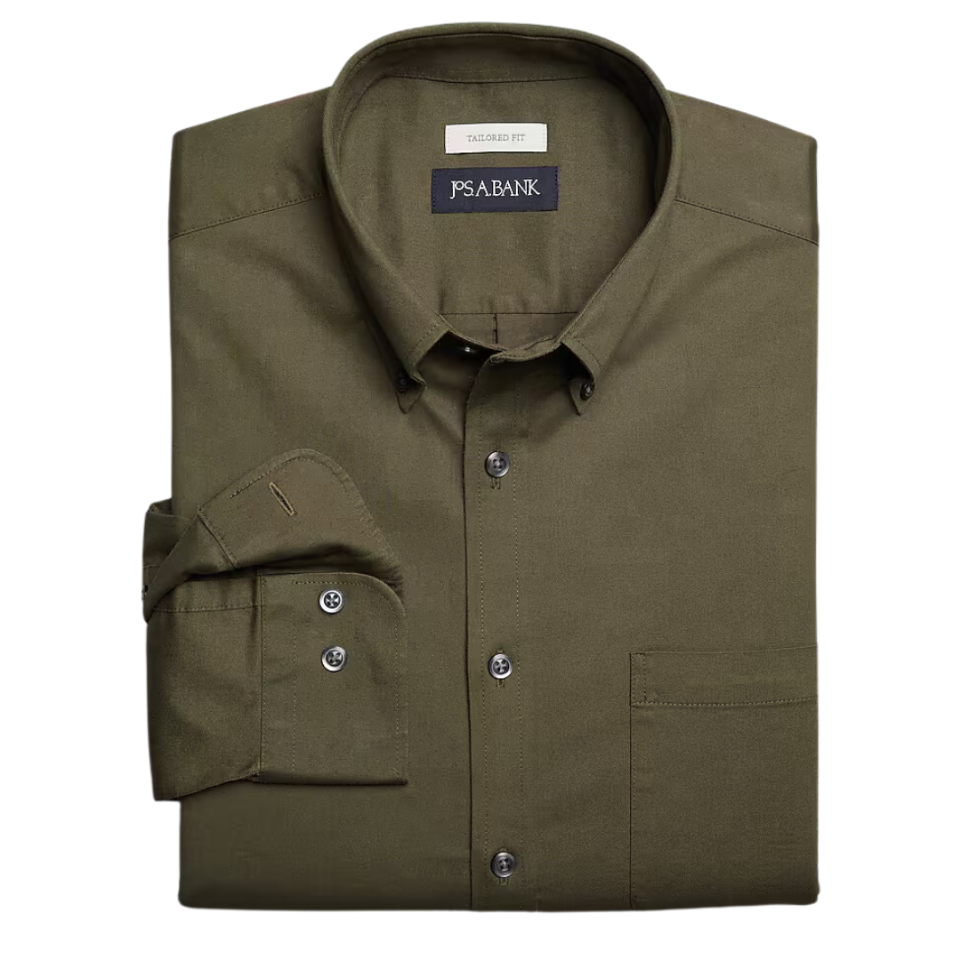 Jos. A. Bank Men's Tailored Fit Twill Shirt (3 colors)
