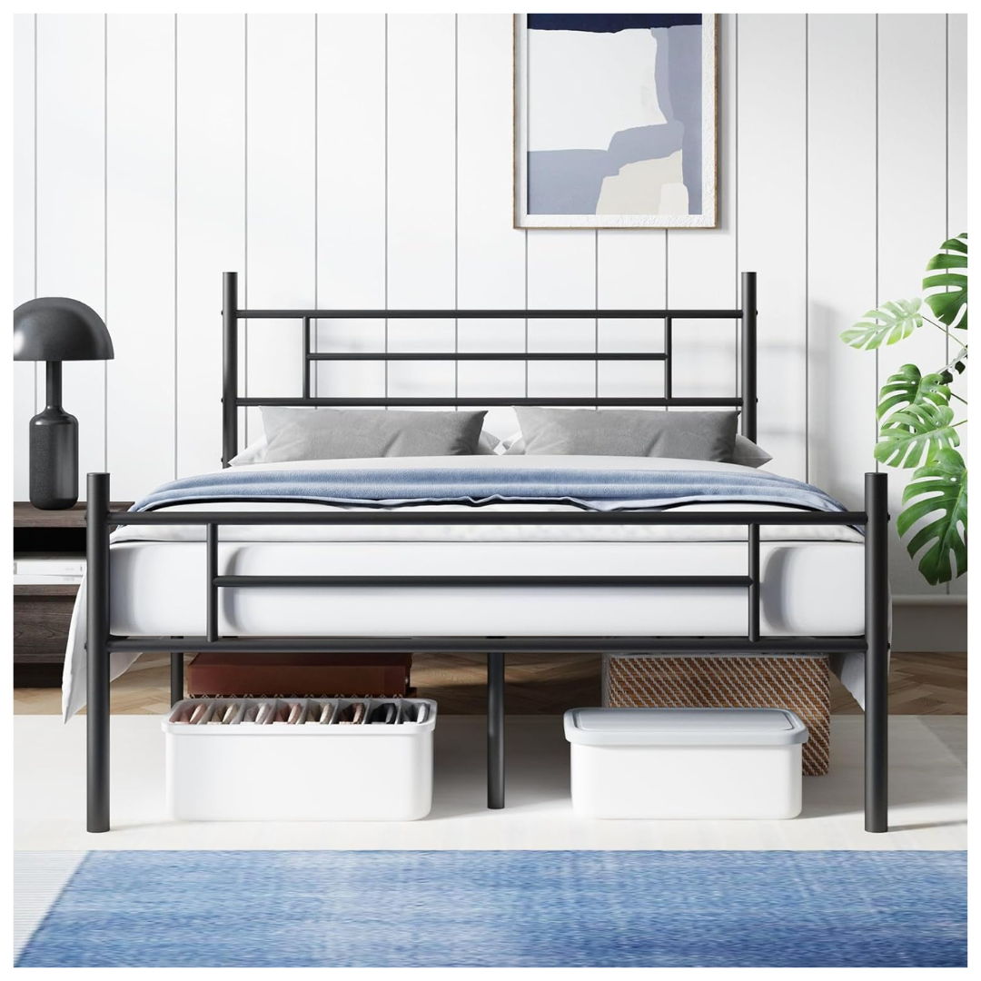 Avenco 14" Metal Platform Full Size Bed Frame