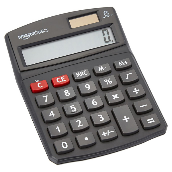 Amazon Basics LCD 8-Digit Desktop Calculator