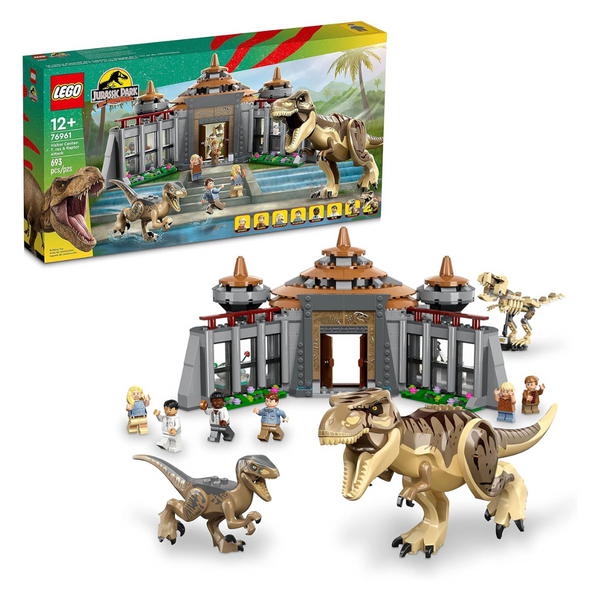 LEGO Jurassic Park Visitor Center: T. Rex & Raptor Attack (76961)