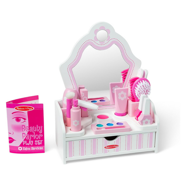 18-Piece Melissa & Doug Wooden Beauty Salon Play Set W/ Accessories