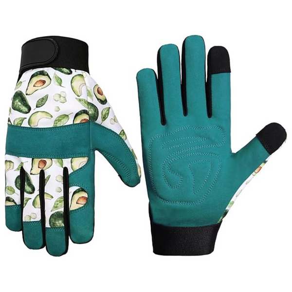 Women's Leather Breathable Garden Gloves With Touch Screen