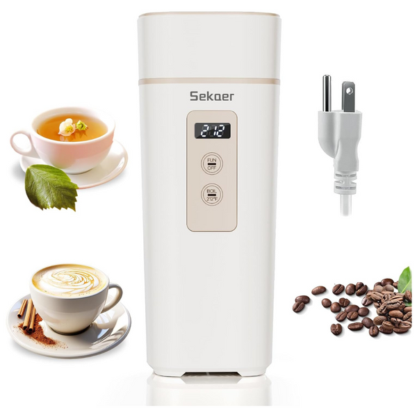 Sekaer 500W Small Portable Mini Travel Electric Kettle, 450mL