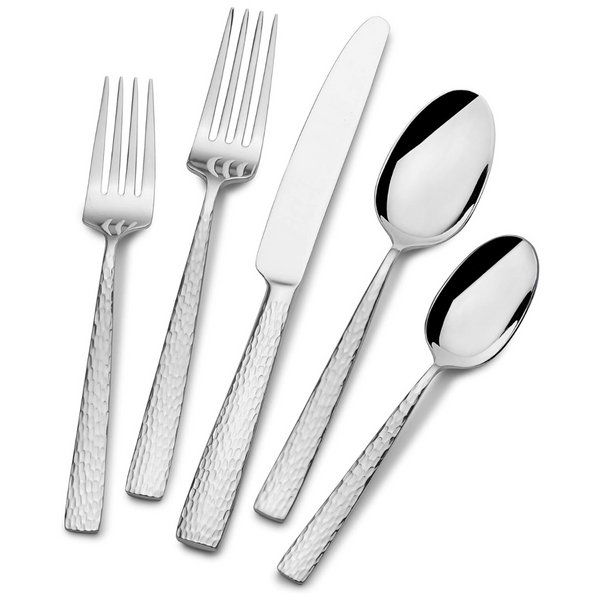 65-Piece Mikasa Oliver Gleam SS Flatware Set With Serving Utensils