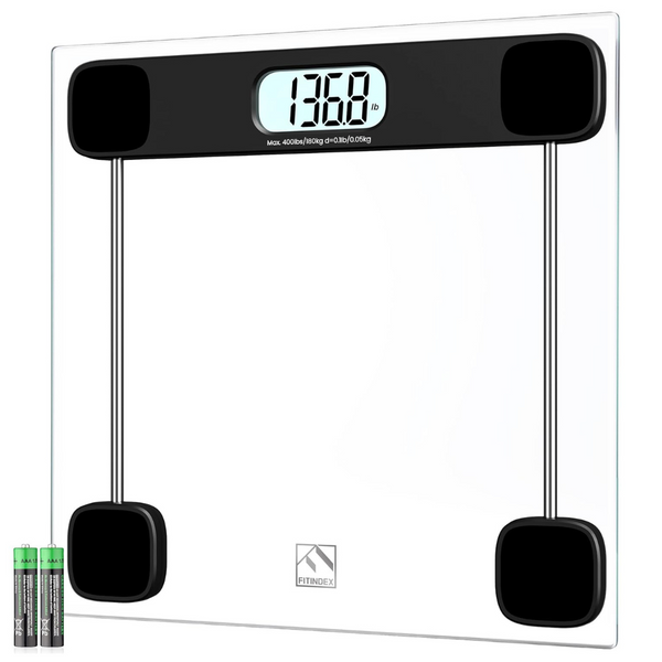 Fitindex 400 Lbs Highly Accurate Digital Weighing Scale