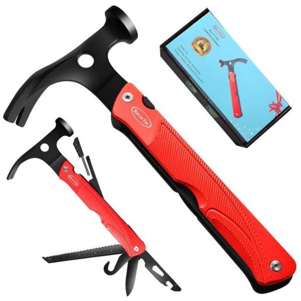 RoverTac 13-In-1 Camping Survival Gear Multitool Hammer