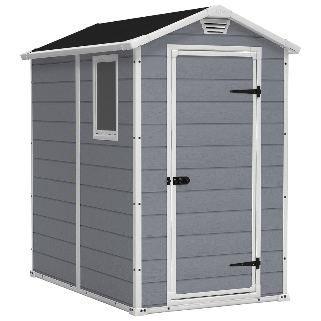 Keter Manor 4ft X 6ft Resin Outdoor Storage Shed Kit