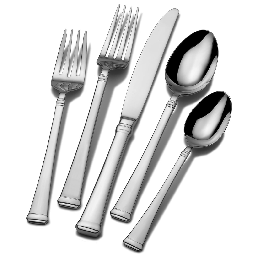 65-Piece Mikasa Harmony Stainless Steel Silverware Set