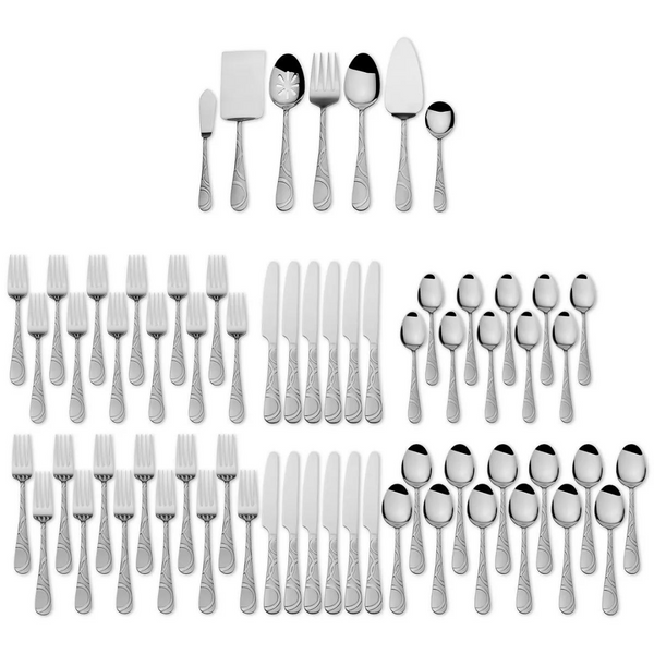 67-Pc International Stainless Steel Flatware Set