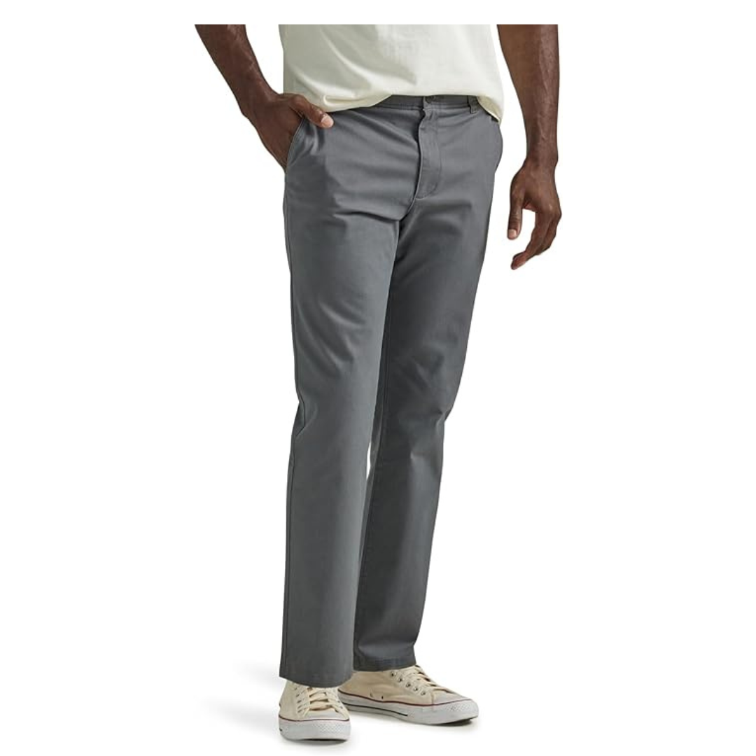 Lee Men's Extreme Motion Flat Front Slim Straight Pant