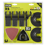 22-Piece Ryobi Oscillating Blade & Sand Paper Set (A242201)