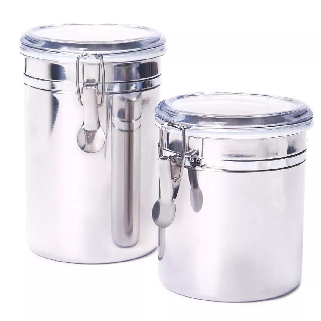 Tools Of The Trade 2-Pc. Stainless Steel Canister Set