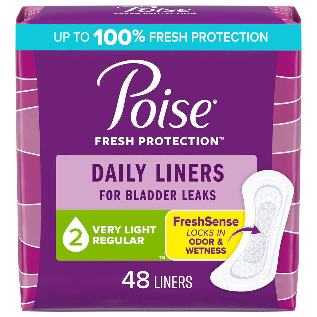 48-Count Poise Daily Incontinence Panty Liners