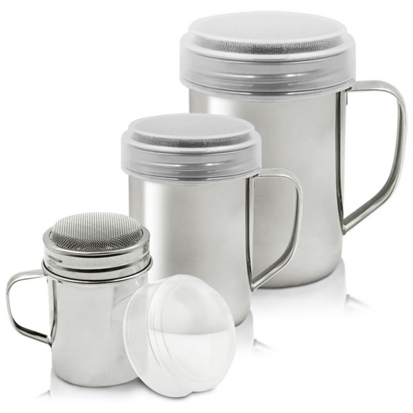 SENHAI 3 Different Size Salt Powder Shaker Duster With Handle