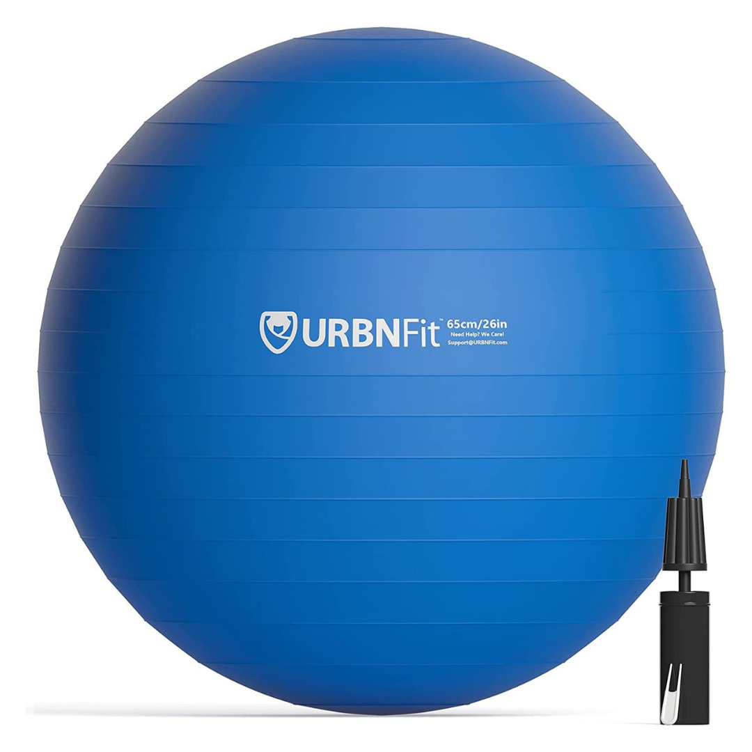 URBNFit 18" Yoga Exercise Ball With Pump (Blue)