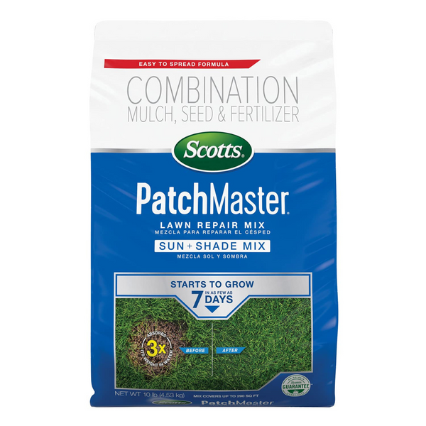 Scotts PatchMaster Lawn Repair Mix Sun + Shade Mix 10-Lb Sun And Shade Lawn Repair Mix