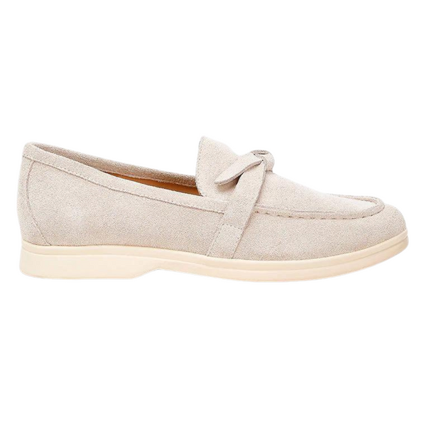 Rag & Co Women's Nautica Suede Knot Detailed Loafers (Beige)