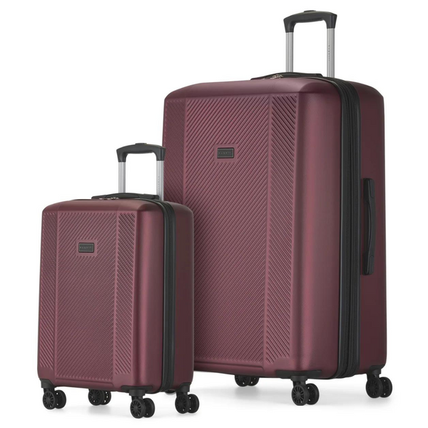 2-Piece Bugatti Manchester Hardside Luggage Set (Burgundy)