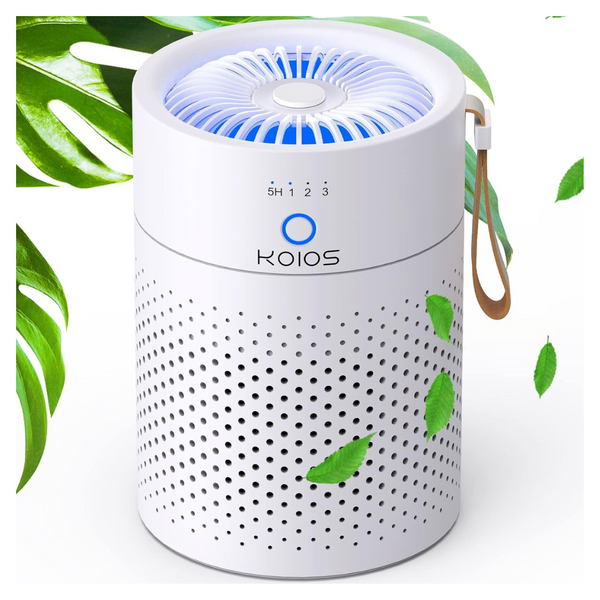 H13 True HEPA Filter Air Purifier With USB Cable, Night Light & Timer