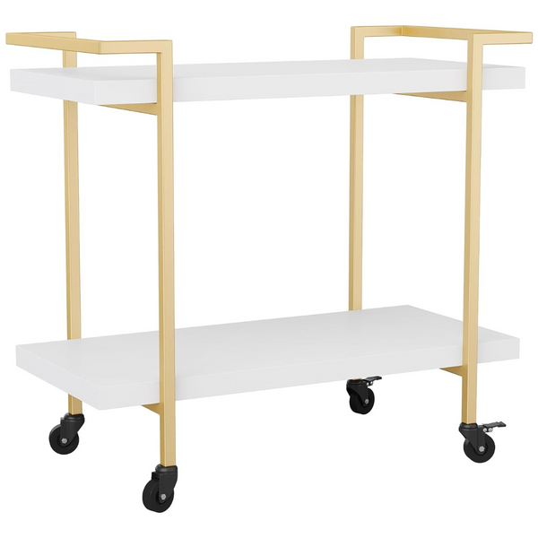 Martha Stewart Liam 2-Tier Mobile Office Storage & Printer Cart