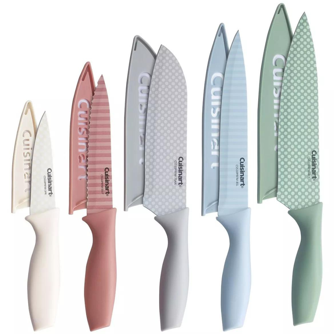 10-Piece Cuisinart Farmhouse Printed Cutlery Set With Blade Guard