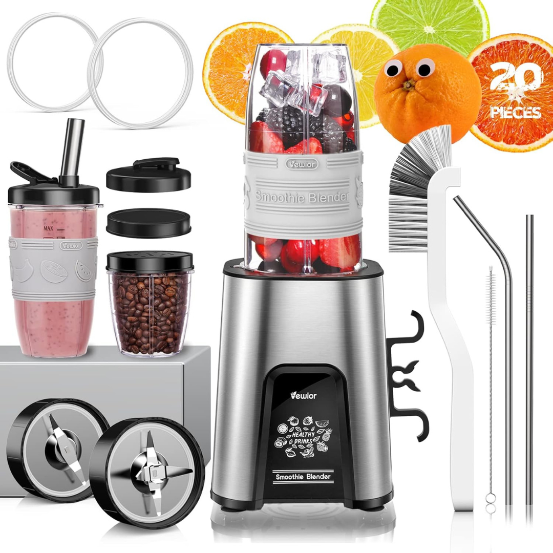 20-Piece Vewior 1000w Personal Smoothie Blender