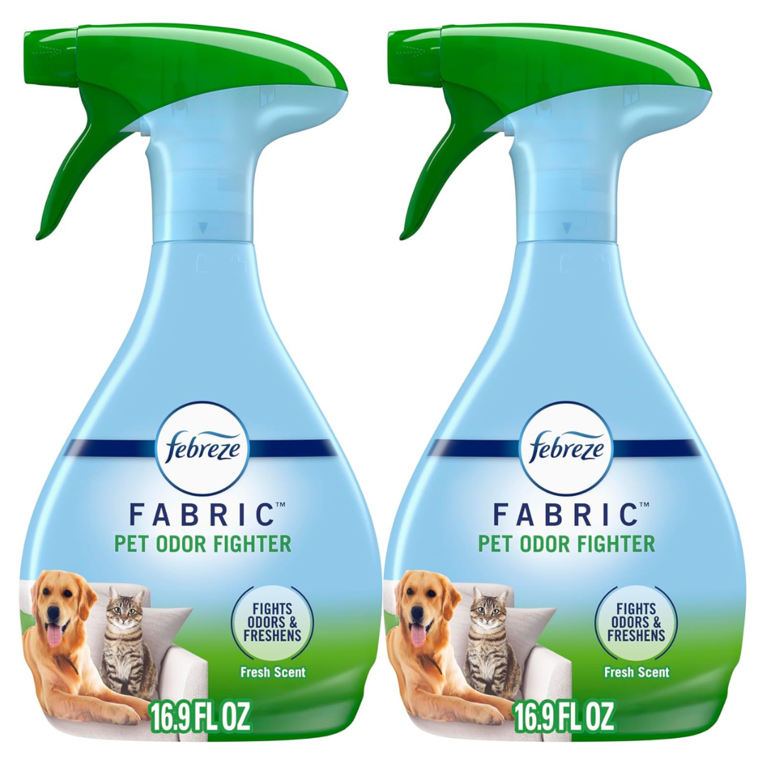 2-Pack Febreze Odor-Fighting Fabric Refresher Pet Odor Fighter, 16.9 Oz