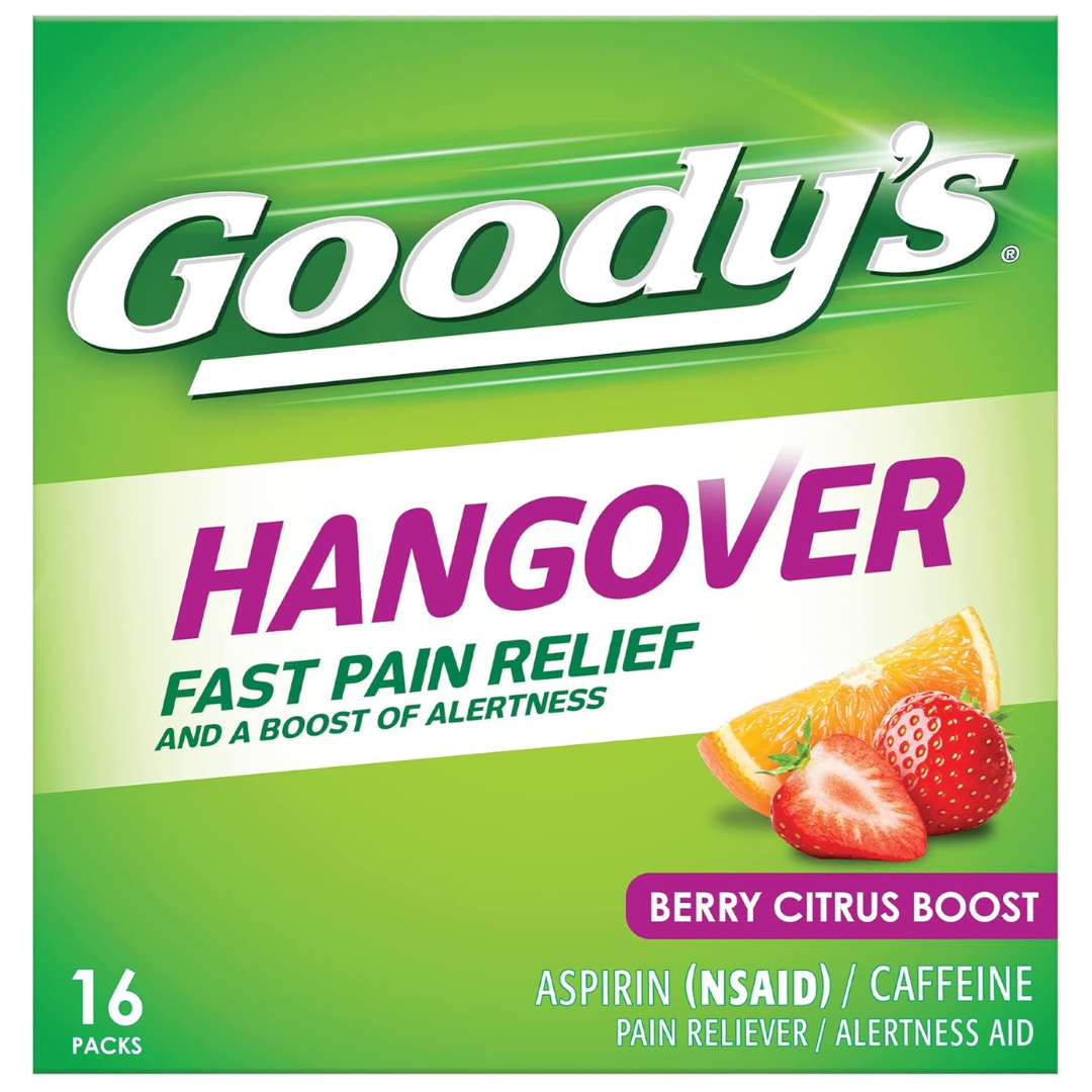 16-Count Goody's Hangover Powders For Fast Pain Relief