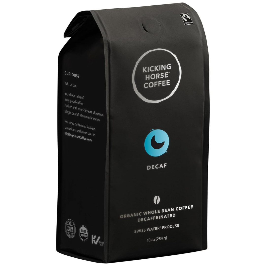 Kicking Horse Decaf Swiss Water Process Dark Roast Whole Bean Coffee