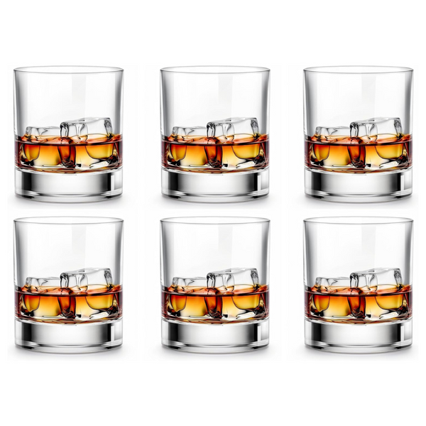 Set Of 6 LUXU Whiskey Glasses-Premium 11 OZ Scotch Glasses