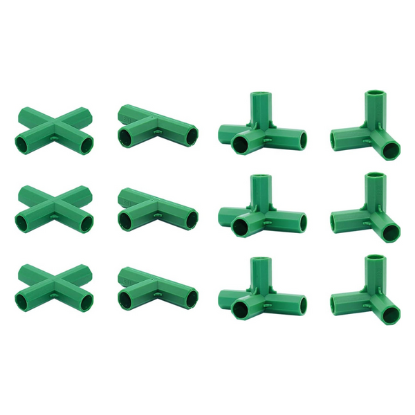 12-Piece Bykswil 16mm Heavy Duty Greenhouse Frame Connectors