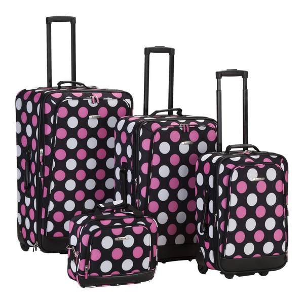 4-Piece Rockland Escape Softside Upright Luggage Set