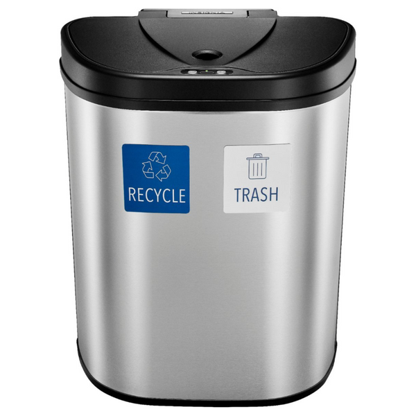 Insignia Stainless Steel 18 Gal. Automatic Trash Can