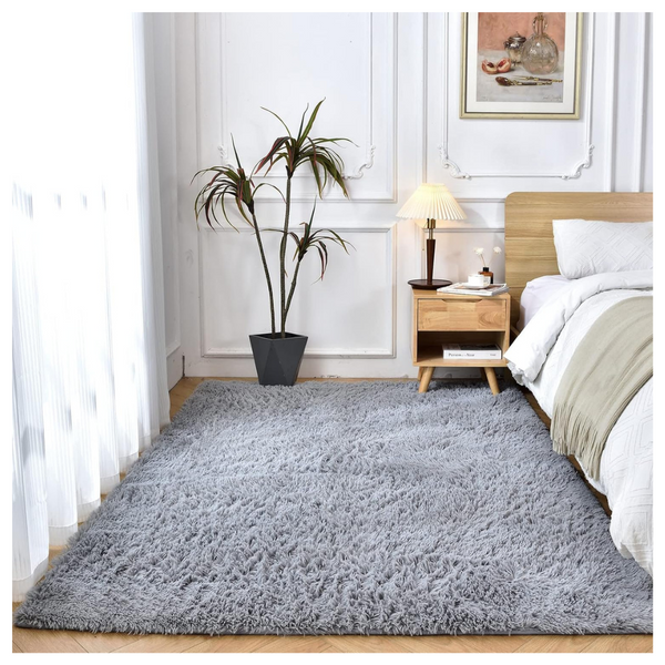 Temedara 5 x 7ft Anti-Skid Fuzzy Shag Area Rugs