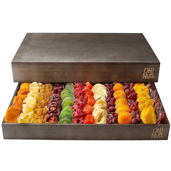 Oh! Nuts Nut And Dried Fruit Wooden Tray Box Gift