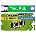 8 Triple Rolls of Bounty Select-A-Size Paper Towels